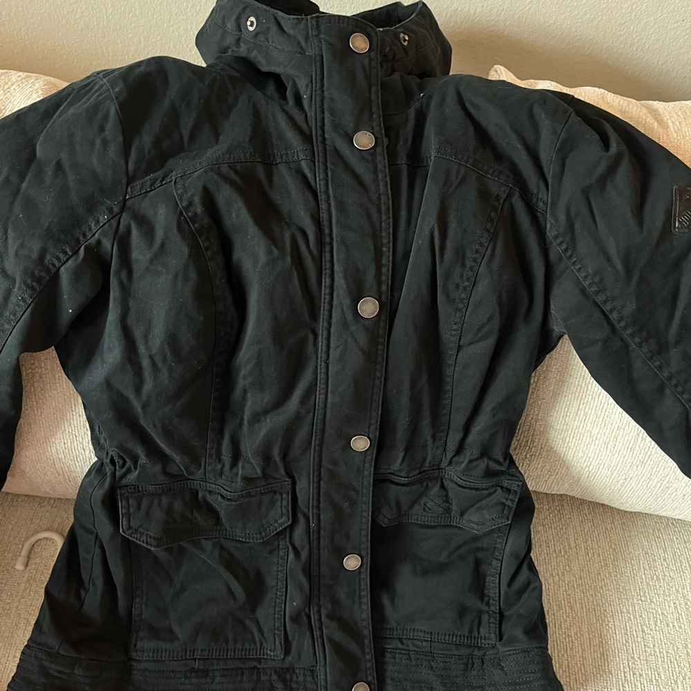 Hollister Red and Black Plaid Jacket